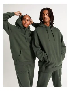 Kenji All Gender Oversized Heavyweight Hood Sweat Forest -Coats Sales Store 881834140 7 720x928