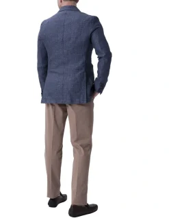 Henry Sartorial Reda Linen Blazer Blue -Coats Sales Store 883575370 883562500 3 720x928