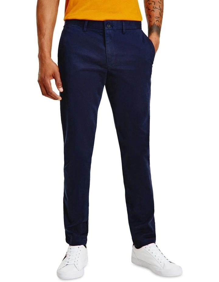 Tommy Hilfiger 1985 Bleecker Slim TH Flex Chinos In Blue 4 Tommy Hilfiger 1985 Bleecker Slim TH Flex Chinos In Blue - Image 2