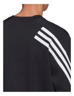 ADIDAS Future Icons 3-Stripe Crew Black -Coats Sales Store 884903320 5 720x928