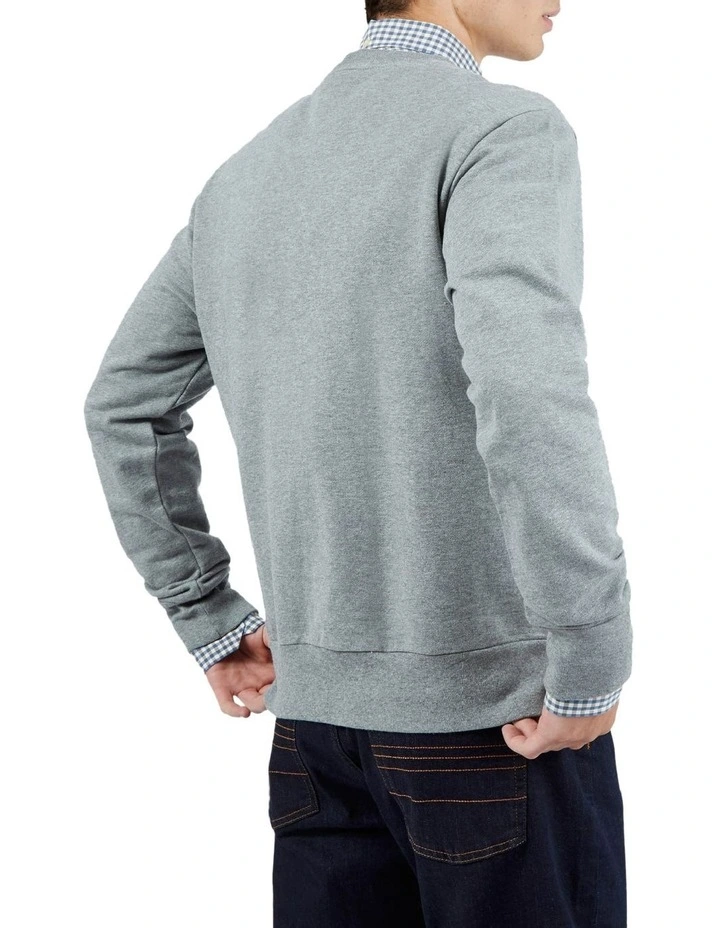 Ben Sherman B Logo Crew Sweat Steel 4 Ben Sherman B Logo Crew Sweat Steel - Image 2