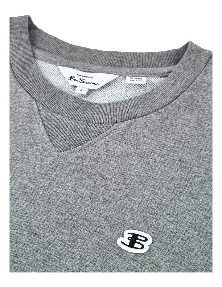 Ben Sherman B Logo Crew Sweat Steel 6 Ben Sherman B Logo Crew Sweat Steel - Image 4