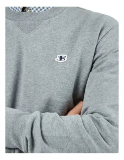 Ben Sherman B Logo Crew Sweat Steel 12 Ben Sherman B Logo Crew Sweat Steel -Coats Sales Store 886056670 5 720x928