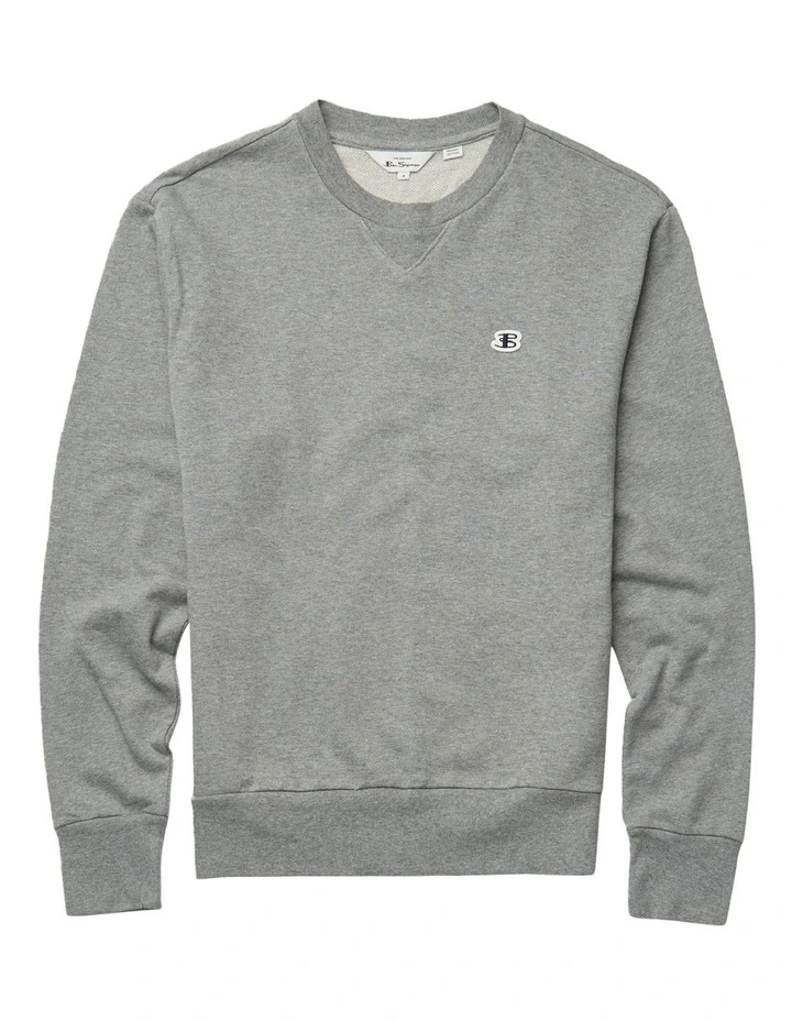 Ben Sherman B Logo Crew Sweat Steel 8 Ben Sherman B Logo Crew Sweat Steel - Image 6