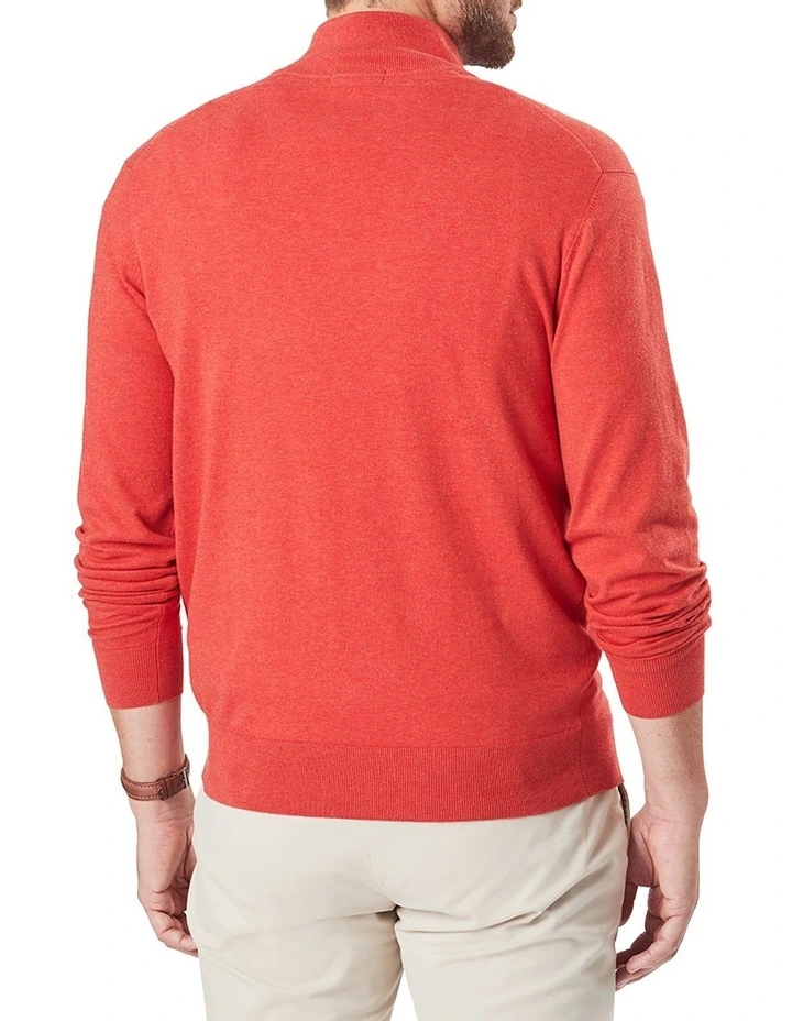 Gazman High Flex Half Zip Knit Red 4 Gazman High Flex Half Zip Knit Red - Image 2