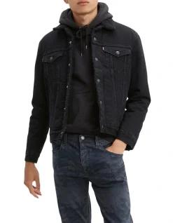 Levi's Sherpa Trucker Jacket Black