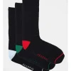 Reserve Organic Comfort Socks 3 Pack In Black