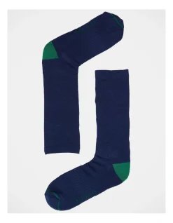 Reserve Organic Comfort Socks 3 Pack In Navy -Coats Sales Store 890681140 3 1 720x928