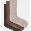 Reserve Organic Comfort Socks 3 Pack In Brown Marles -Coats Sales Store 890681230 1 1 720x928