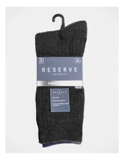 Reserve Organic Bamboo Textured Socks 3 Pack In Multi -Coats Sales Store 890681320 5 1 720x928