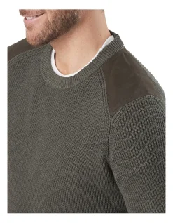 Gazman Chunky Fishermans Crew Dark Olive 9 Gazman Chunky Fishermans Crew Dark Olive -Coats Sales Store 891298810 3 720x928