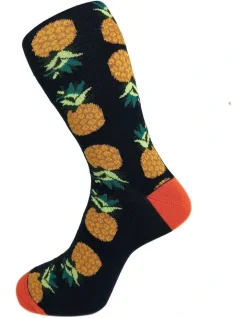 Declic Pineapple Socks Navy