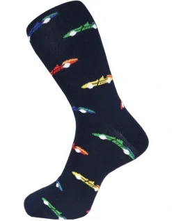 Declic Racer Socks Navy