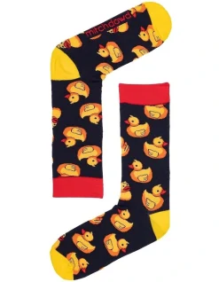 Mitch Dowd Rubber Ducks Socks Navy