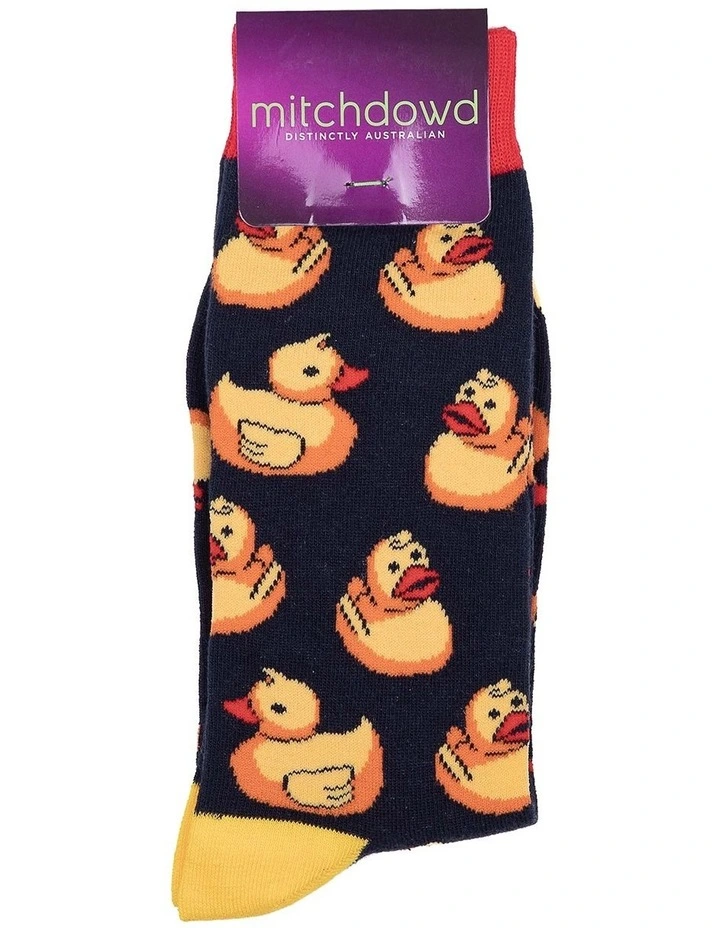 Mitch Dowd Rubber Ducks Socks Navy 4 Mitch Dowd Rubber Ducks Socks Navy - Image 2
