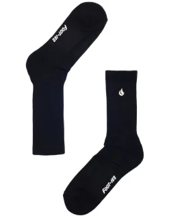 Foot-ies Blaze 5 Pack Crew Sneaker Socks Black -Coats Sales Store 899160940 3 720x928