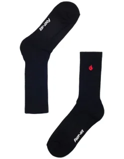 Foot-ies Blaze 5 Pack Crew Sneaker Socks Black -Coats Sales Store 899160940 4 720x928