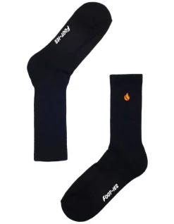 Foot-ies Blaze 5 Pack Crew Sneaker Socks Black -Coats Sales Store 899160940 5 720x928