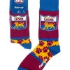 Foot-ies AFL Heritage Socks Brisbane Lions