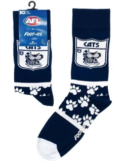 Foot-ies AFL Heritage Socks -Geelong