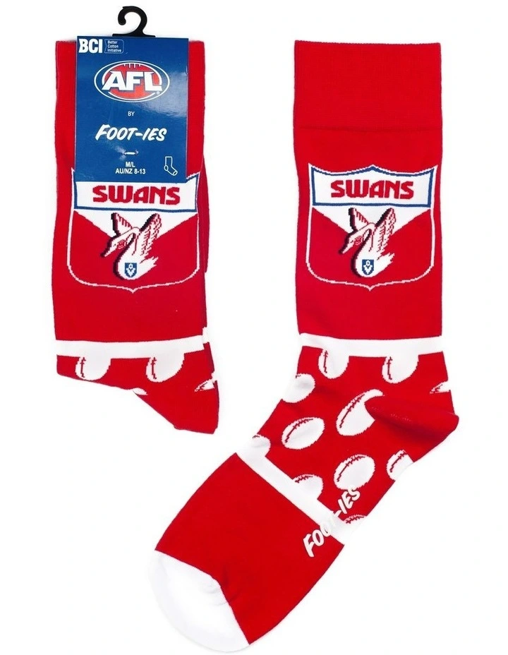 Foot-ies AFL Heritage Socks -Sydney Swans 3 Foot-ies AFL Heritage Socks -Sydney Swans