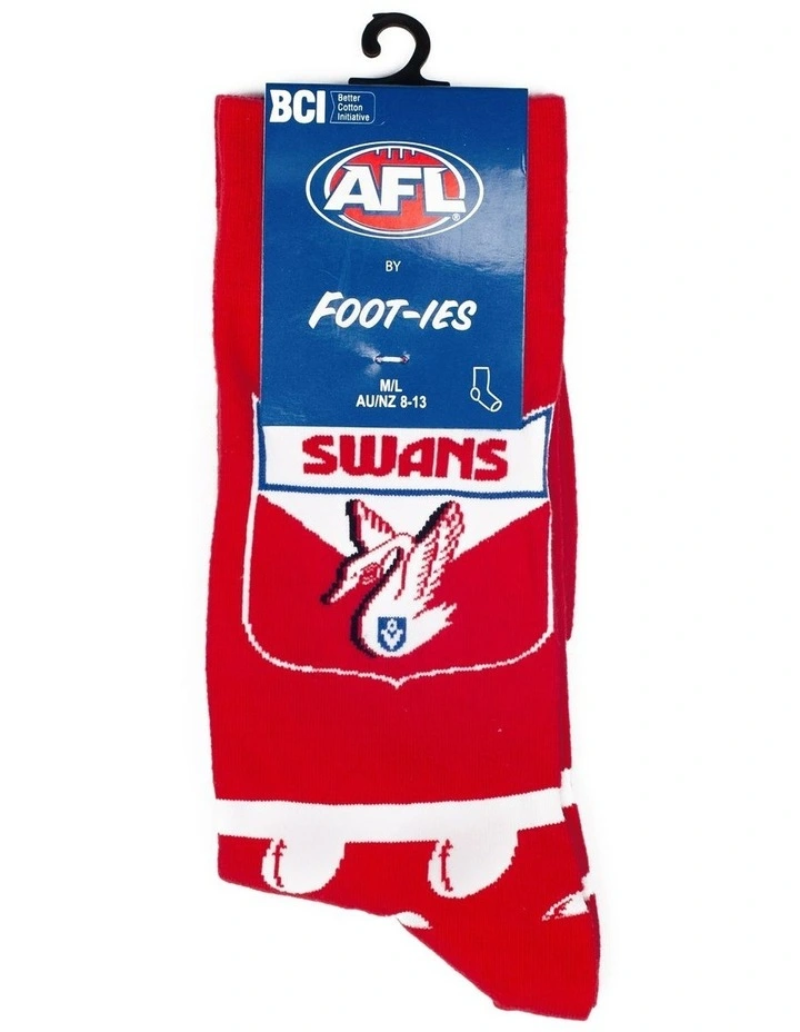 Foot-ies AFL Heritage Socks -Sydney Swans 4 Foot-ies AFL Heritage Socks -Sydney Swans - Image 2
