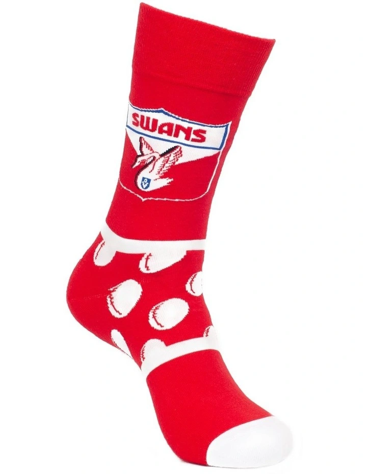 Foot-ies AFL Heritage Socks -Sydney Swans 5 Foot-ies AFL Heritage Socks -Sydney Swans - Image 3
