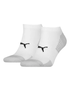 Puma 2 Pack Sport Cushioned Sneaker Socks White