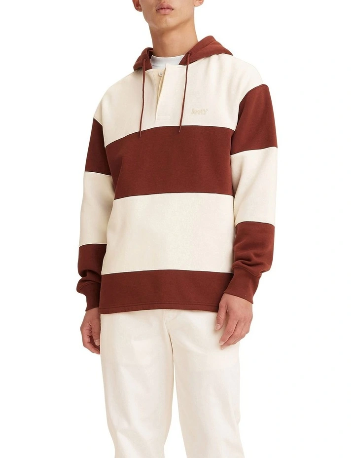 Levi's Fillmore Rugby Hoodie Fired Brick 3 Levi's Fillmore Rugby Hoodie Fired Brick