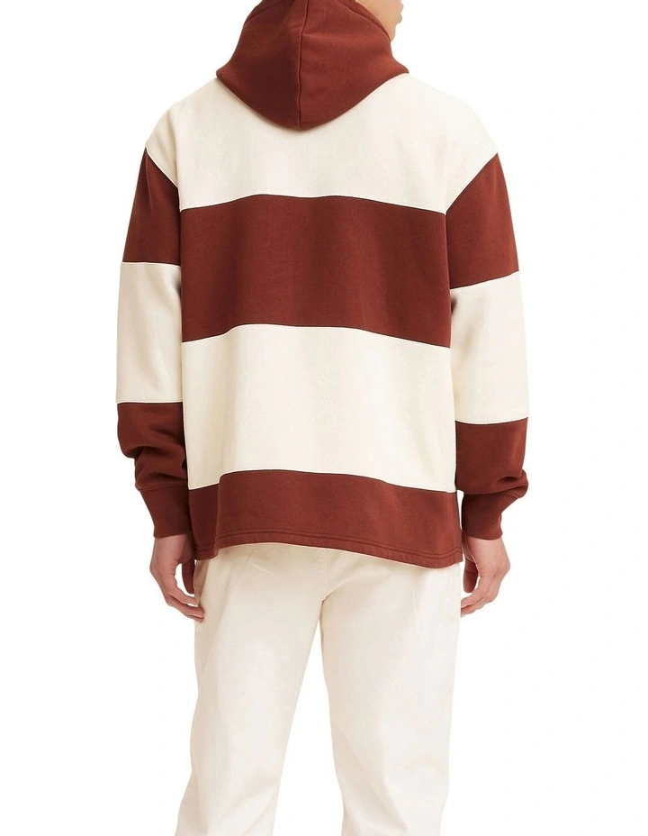 Levi's Fillmore Rugby Hoodie Fired Brick 4 Levi's Fillmore Rugby Hoodie Fired Brick - Image 2