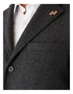 Gibson Slim Fit Mercury Textured Overcoat Charcoal -Coats Sales Store 901562770 4 720x928