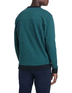 Marcs Koze Crew Neck Sweater In Teal Marle -Coats Sales Store 902029060 3 720x928
