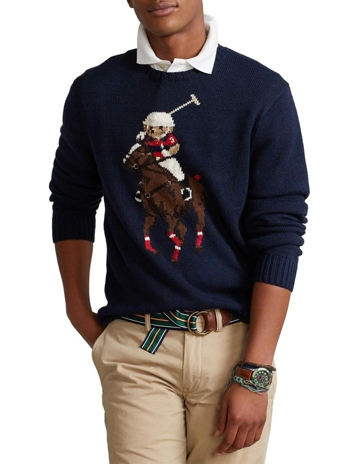 Polo Ralph Lauren Polo Bear & Big Pony Sweater Navy 3 Polo Ralph Lauren Polo Bear & Big Pony Sweater Navy