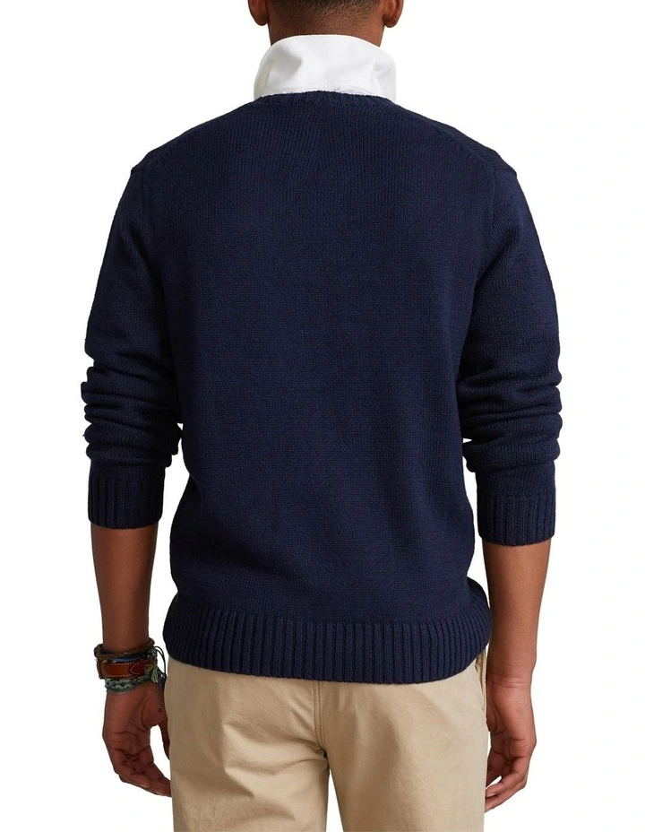 Polo Ralph Lauren Polo Bear & Big Pony Sweater Navy 4 Polo Ralph Lauren Polo Bear & Big Pony Sweater Navy - Image 2