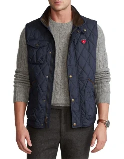 Polo Ralph Lauren Water-Repellent Quilted Vest Navy