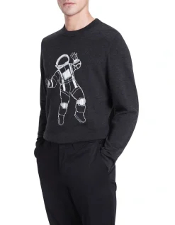 Marcs Astro Knit Charcoal Marle