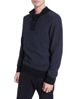 Marcs Market Funnel Neck Knit Navy