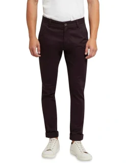 Oxford Stretch Organic Cotton Skinny Chinos Eggplant