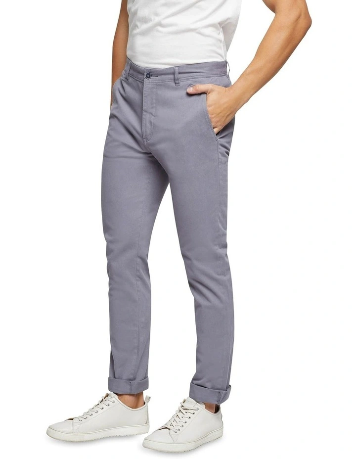 Oxford Danny Casual Organic Cotton Chinos Cement 4 Oxford Danny Casual Organic Cotton Chinos Cement - Image 2