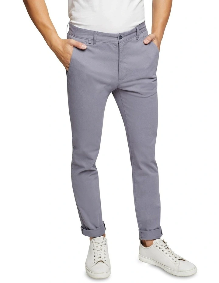 Oxford Danny Casual Organic Cotton Chinos Cement 6 Oxford Danny Casual Organic Cotton Chinos Cement - Image 4