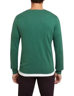 Oxford Perry Tipping V-Neck Cashmere Blend Pullover Green -Coats Sales Store 905637160 3 720x928