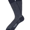 MJ Bale Casati Birdseye Sock In Navy