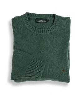 Rodd & Gunn Gunn Crew Knit Moss -Coats Sales Store 909199450 4 720x928