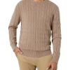 MJ Bale Mawson Cable Crew Knit In Oatmeal -Coats Sales Store 909451180 909402490 1 720x928