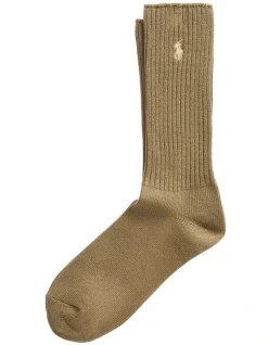 Polo Ralph Lauren Cotton-Blend Crew Socks Green
