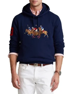 Polo Ralph Lauren Triple-Pony Fleece Hoodie Navy
