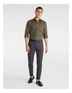 Yd. Princeton Check Skinny Chinos In Charcoal 11 Yd. Princeton Check Skinny Chinos In Charcoal -Coats Sales Store 911454670 5 1 720x928