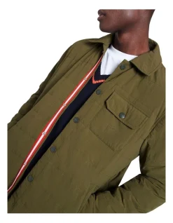 Marcs Riff Wadded Shirt Jacket In Khaki -Coats Sales Store 912785320 4 720x928