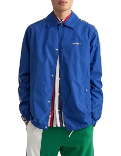 Gant Packable Coach Jacket College Blue
