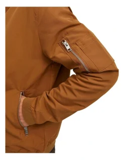 Jack & Jones Rush Bomber Jacket Rubber In Brown -Coats Sales Store 913647790 5 720x928